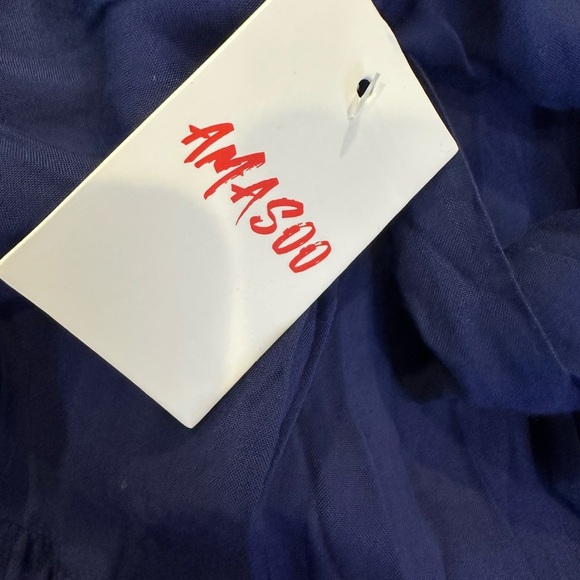 AMASOO Blue Strapless Maxi Dress | Size Small (could fit up to a medium) - Picture 7 of 15